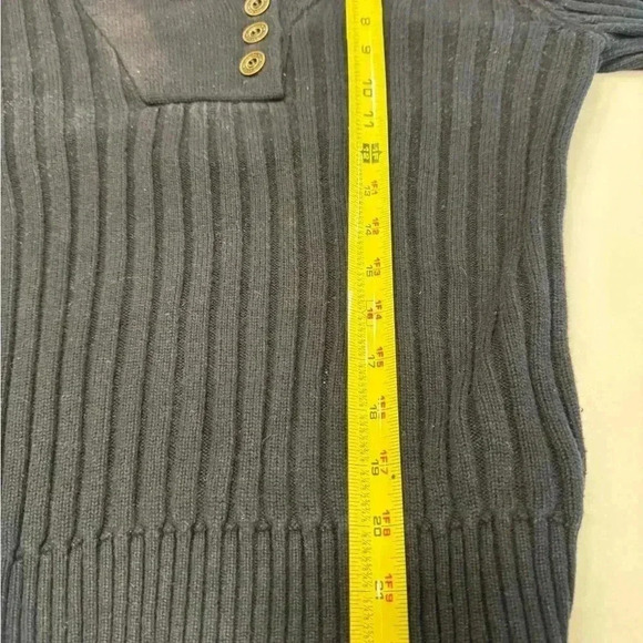 LRL Ralph Lauren Jean co. Women’s black ribbed sweater mock neck size M - Picture 6 of 7